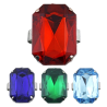 Bague avec pierres de couleurs
