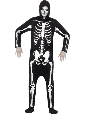 Traje de Esqueleto com Capuz