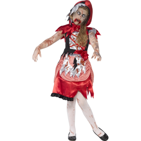 Disfraz de Zombie Caperucita Roja Infantil - Disfraces de Halloween Infantiles