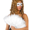 Abanico de Plumas Blanco - Accesorios