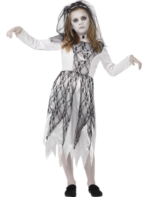 Disfraz de Novia Fantasma Infantil - Disfraces de Halloween Infantiles