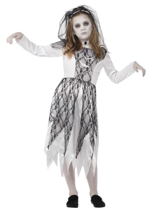 Disfraz De Novia Fantasma, Uniforme Blanco De Halloween, Disfraz