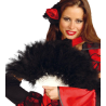 Abanico de Plumas Negro - Accesorios