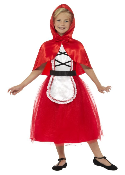 Disfraz de Caperucita Roja Tul Infantil - Disfraces de Caperucita Infantiles