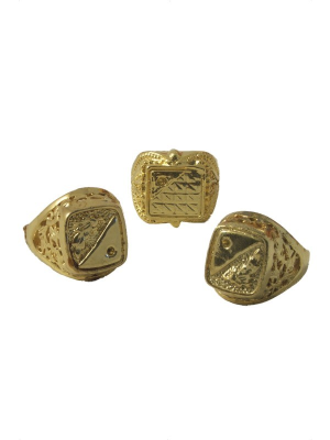 Anillos Dorado Sello - Collares, Pulseras y Anillos