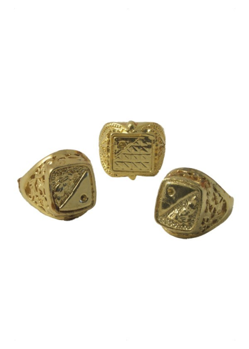 Anillos Dorado Sello - Collares, Pulseras y Anillos