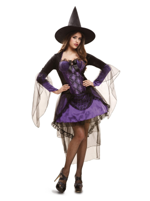 Comprar Disfraz de Bruja Morada Glamour - Disfraces de Brujas y Hechiceros para Mujer