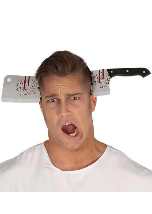 Diadema Cuchillo Carnicero con Sangre - Accesorios Halloween