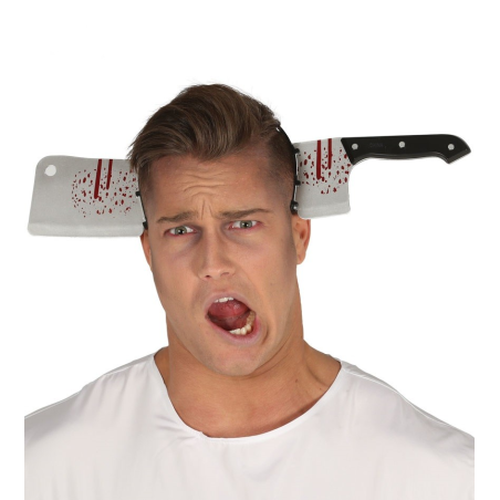 Diadema Cuchillo Carnicero con Sangre - Accesorios Halloween