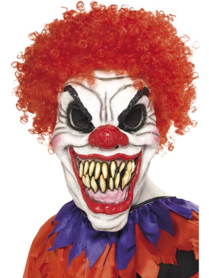 Comprar Mascara Payaso Maligno con Pelo - Mascaras y Antifaces