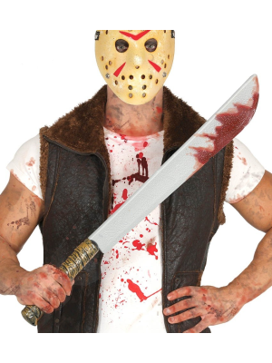 Machete con Sangre 74cms - Armas de Halloween