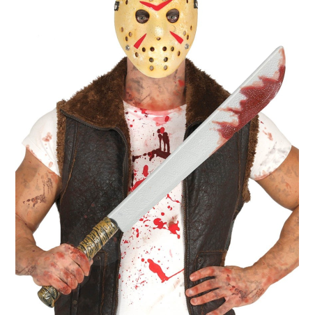 Machete con Sangre 74cms - Armas de Halloween