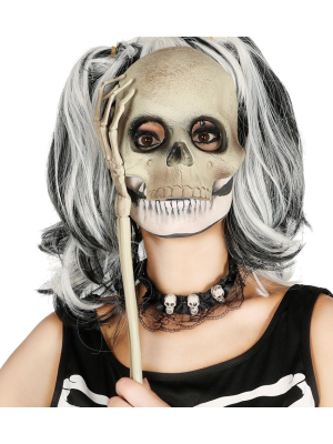 Comprar Mascara Calavera sin Barbilla y con Brazo - Mascaras y Antifaces