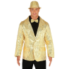 Chaqueta Lentejuelas Oro - Disfraces Navideños para Hombres