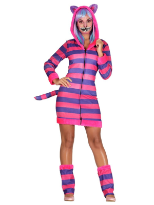 Disfraz de Gato Rayado Vestido - Disfraces de Alicia Adultos