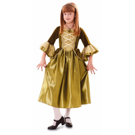 Disfraz de Princesa Verde Infantil - Disfraces de Medievales y Guerreros