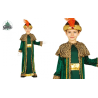 Disfraz de Rey Mago Verde Oro Infantil - Disfraces Navideños para Niños