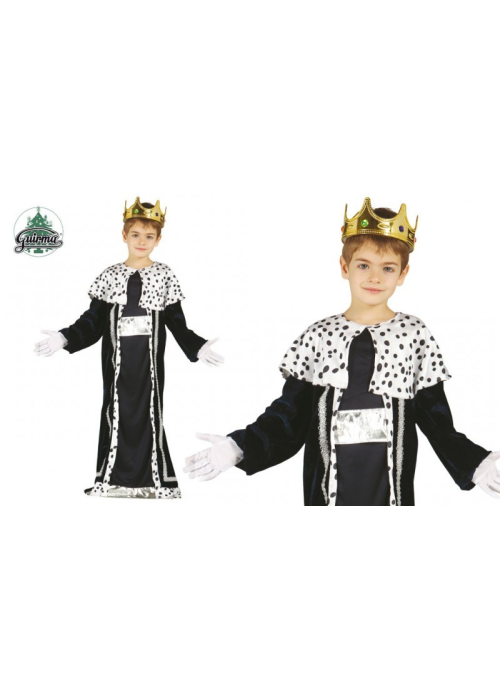 Disfraz de Rey Mago Azul y Plata Infantil - Disfraces Navideños para Niños