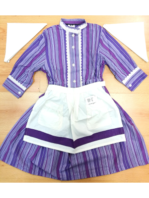 Set Home-made Stripes Purple and Lilac