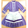 Conjunto Casera Rayas Morada y Lila - Trajes Neska - Baserritarra Niña