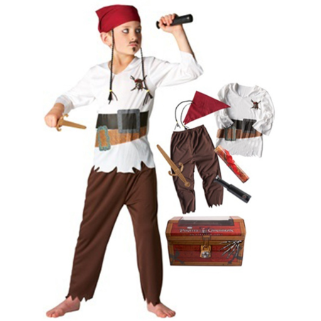 Cofre Piratas del Caribe 4 - Disfraces de Piratas del Caribe