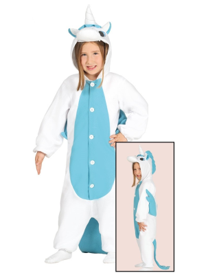 Disfraz de Unicornio Pijama Azul Infantil - DISFRACES INFANTILES
