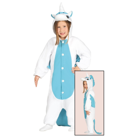 Disfraz de Unicornio Pijama Azul Infantil - DISFRACES INFANTILES