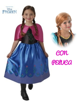 Disfraz de Anna con peluca - Princesa de Hielo