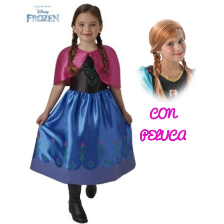 Disfraz de Anna con peluca - Princesa de Hielo