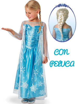 Comprar Disfraz de Elsa con Peluca - TABLET*Cine, Dibujos y Cuentos