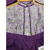 Conjunto Casera Flores y Rayas Morado - Trajes Neska - Baserritarra Niña
