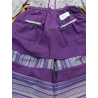 Conjunto Casera Flores y Rayas Morado - Trajes Neska - Baserritarra Niña