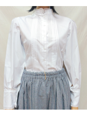 Camisa Casera Niña con Puntillas Blanca - TRAJES REGIONALES