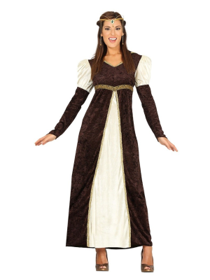 Disfraz de Dama Medieval Marron - Disfraces de Medievales y Guerreros
