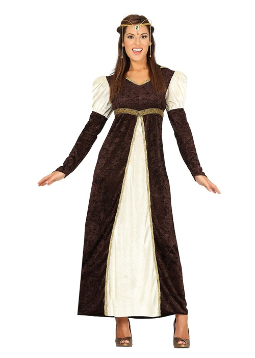 Vestit De Dama Medieval Marró