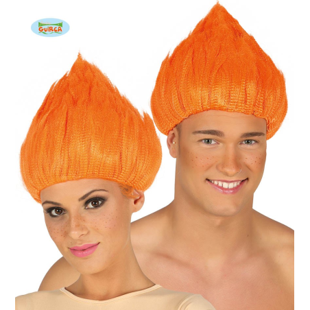 Peluca Trolls Naranja - Pelucas