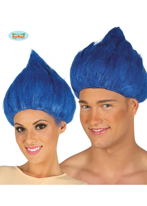 Peluca Trolls Azul Oscuro - Pelucas