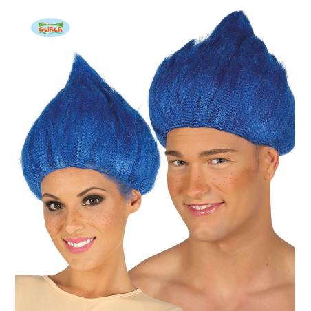Peluca Trolls Azul Oscuro - Pelucas