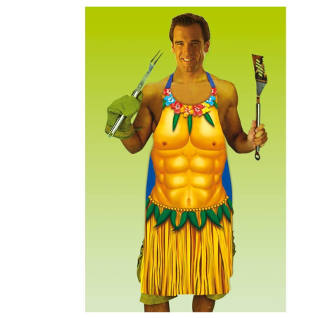 Delantal Hawaiano Hombre - Fiesta Hawaiana