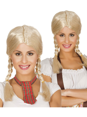 Peluca Trenzas Rubia - Pelucas