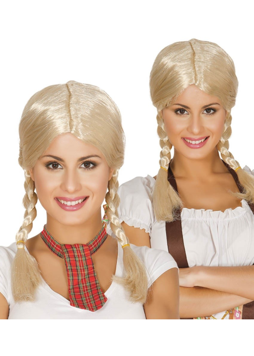 Peluca Trenzas Rubia - Pelucas