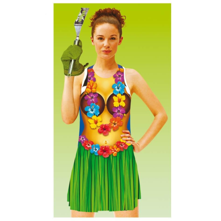 Delantal Hawaiano Mujer - Fiesta Hawaiana