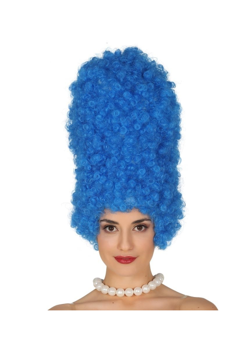 Perruca de Rínxols de color Blau Arc 40 cm