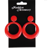 Pendientes de Aro Pequeño Rojo - Pendientes, Collares y Pulseras