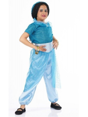 Disfraz de Princesa Arabe Azul Infantil - Disfraces para Niña