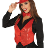 Chaleco Lentejuelas Rojo Mujer - Corpiños y Chalecos