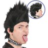 Perruca Punk Negre amb Cresta