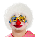 Comprar Peluca Rizos Blanca - Complementos de Payasos, Arlequines y Bufones