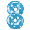 Globo Numero Azul 8 de Foil - Globos