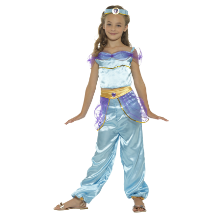 Disfraz de Princesa Arabe Azul Infantil - Disfraces de Arabe e Hindu